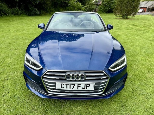 Audi A5 Tdi S Line Convertible Blue #3