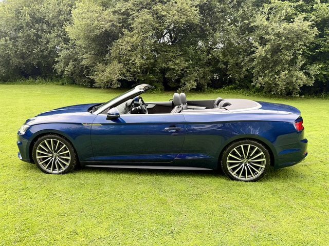 Audi A5 Tdi S Line Convertible Blue #5
