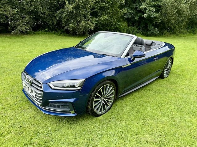 Audi A5 Tdi S Line Convertible Blue #4