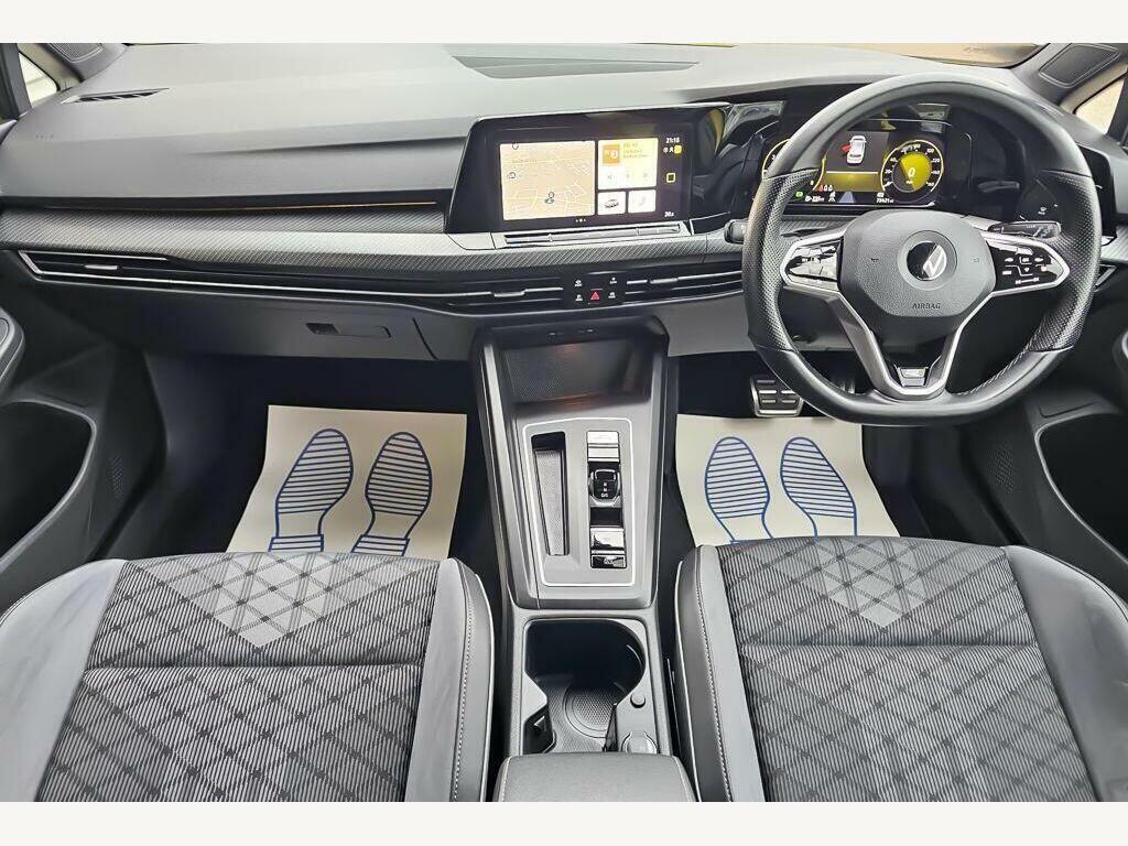 Volkswagen Golf 1.5 Etsi Mhev R-line Dsg Euro 6 Ss VO21UNH Yellow #2