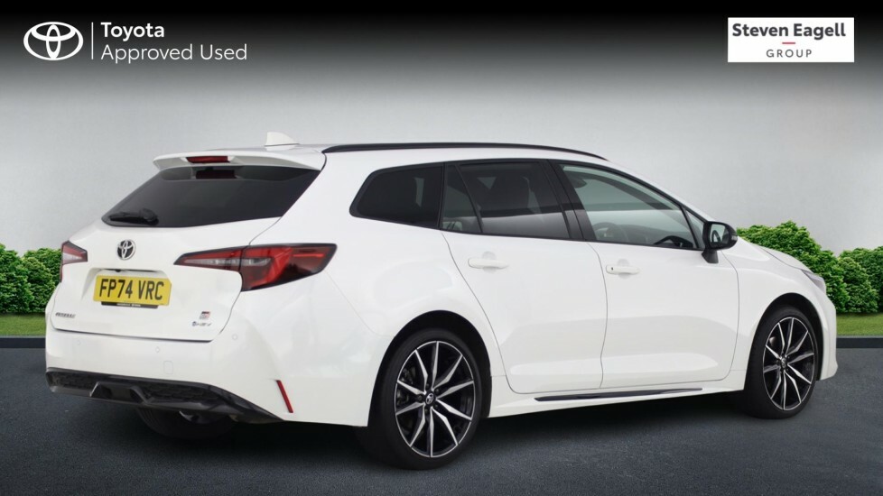 Toyota Corolla 1.8 Vvt-h Gr Sport Touring Sports Cvt Euro 6 Ss FP74VRC White #2