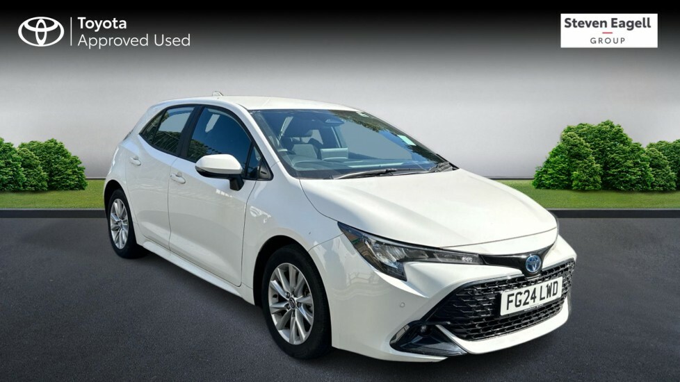 Toyota Corolla 1.8 Vvt-h Icon Hatchback Hybrid Cvt Eur White