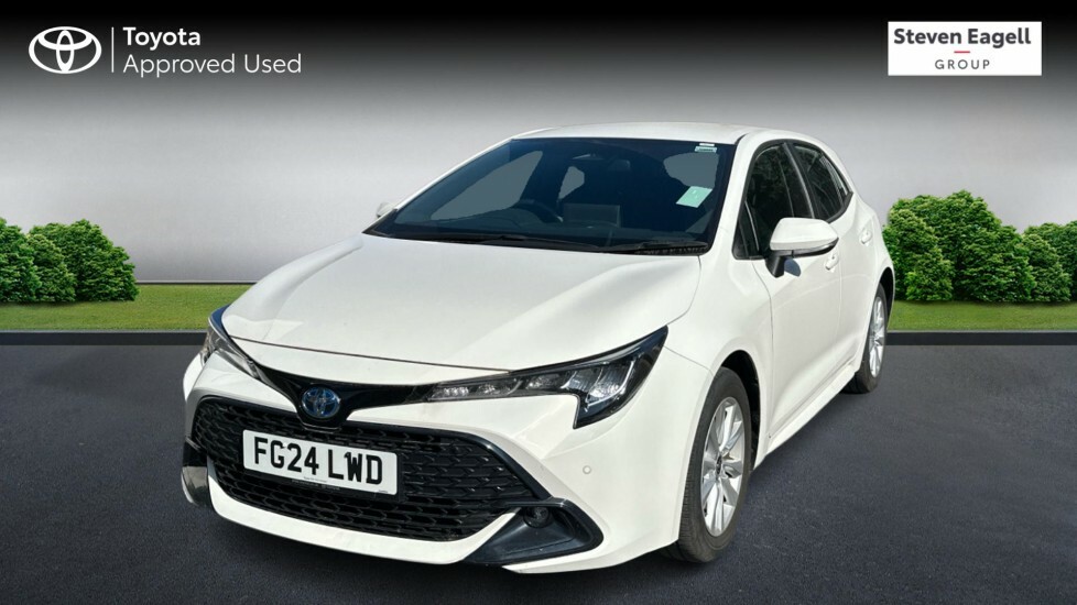 Toyota Corolla 1.8 Vvt-h Icon Hatchback Hybrid Cvt Eur White #3