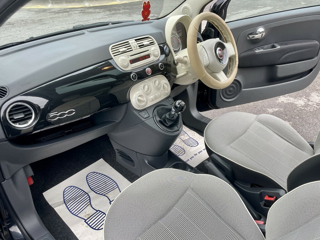 Fiat 500 1.2 500 1.2 69Hp Lounge Black #6