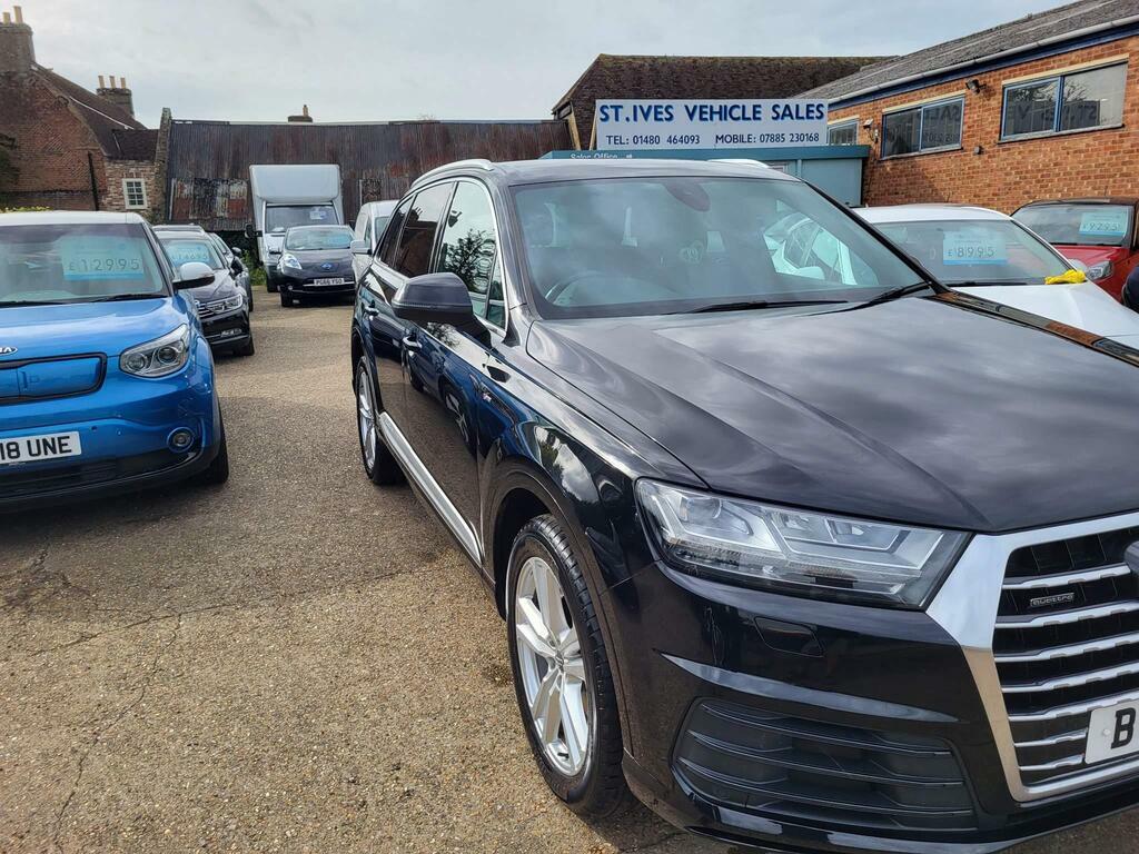 Audi Q7 3.0 Tdi V6 S Line Tiptronic Quattro Euro 6 S S BV16CVO Black