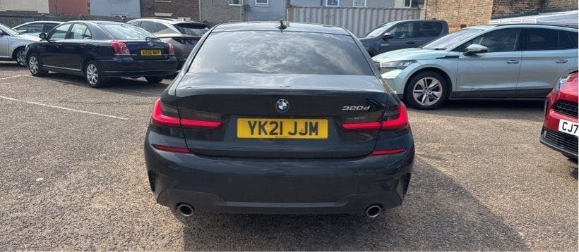 BMW 3 Series 2.0 320D Mht M Sport Saloon Hybrid YK21JJM Black #3