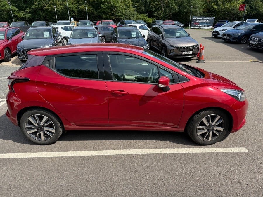 Nissan Micra 1.0 Acenta Limited Edition Hatchback Ma Red #2