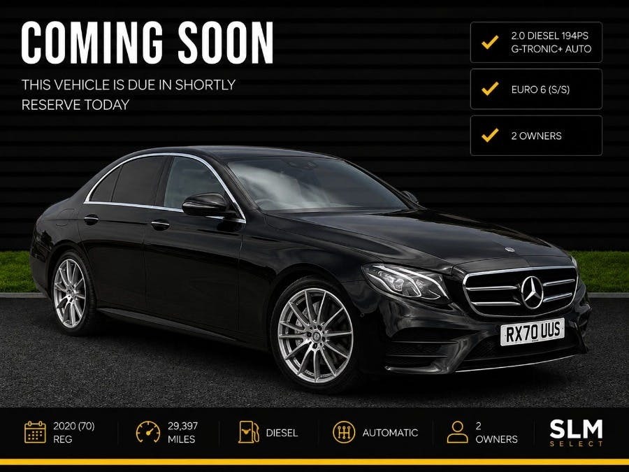 Mercedes-Benz E Class 2.0 E220d Amg Line Edition Saloon G Tro Black