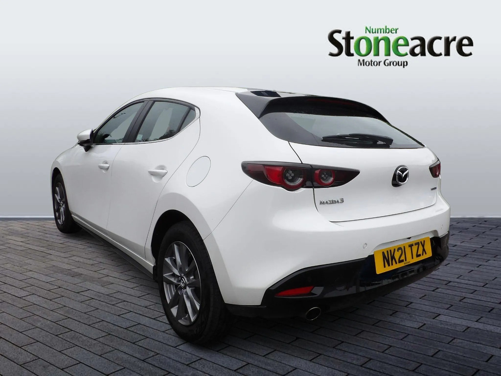 Mazda 3 2.0 E-skyactiv-g Mhev Se-l Lux Hatchback Petro White #4