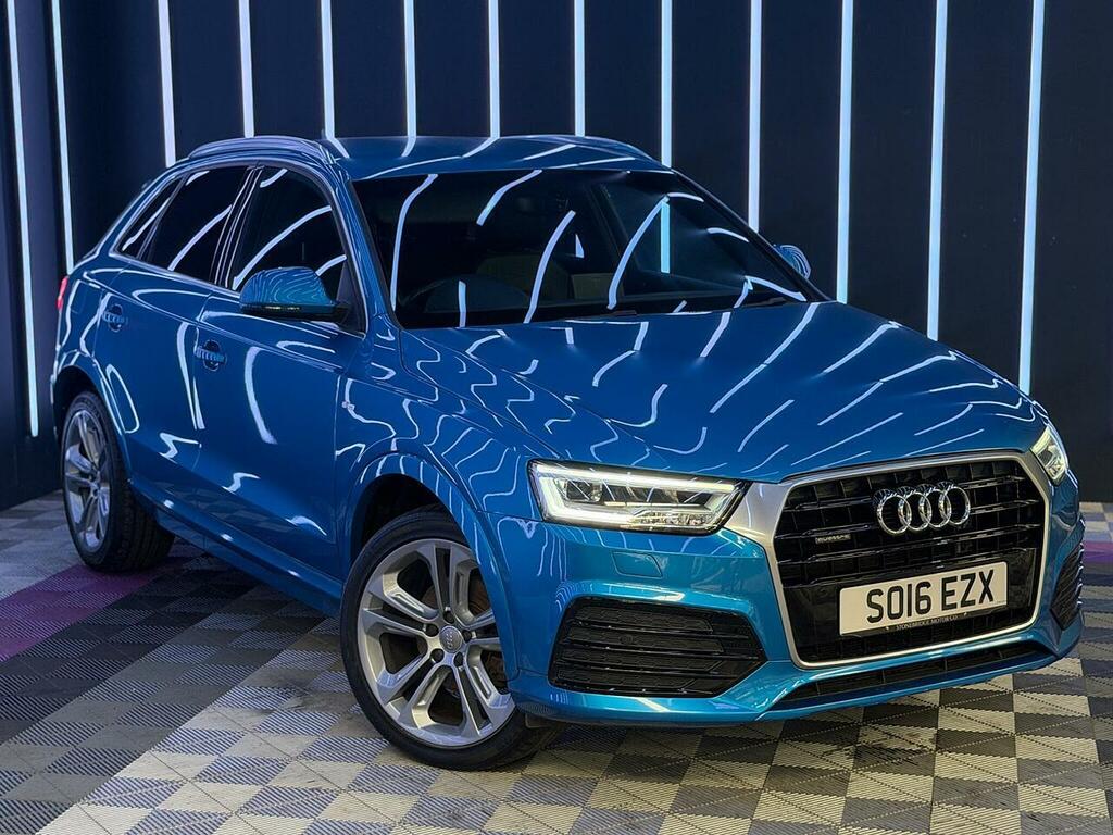 Audi Q3 2.0 Tdi S Line Plus Quattro Euro 6 Ss SO16EZX Blue #2