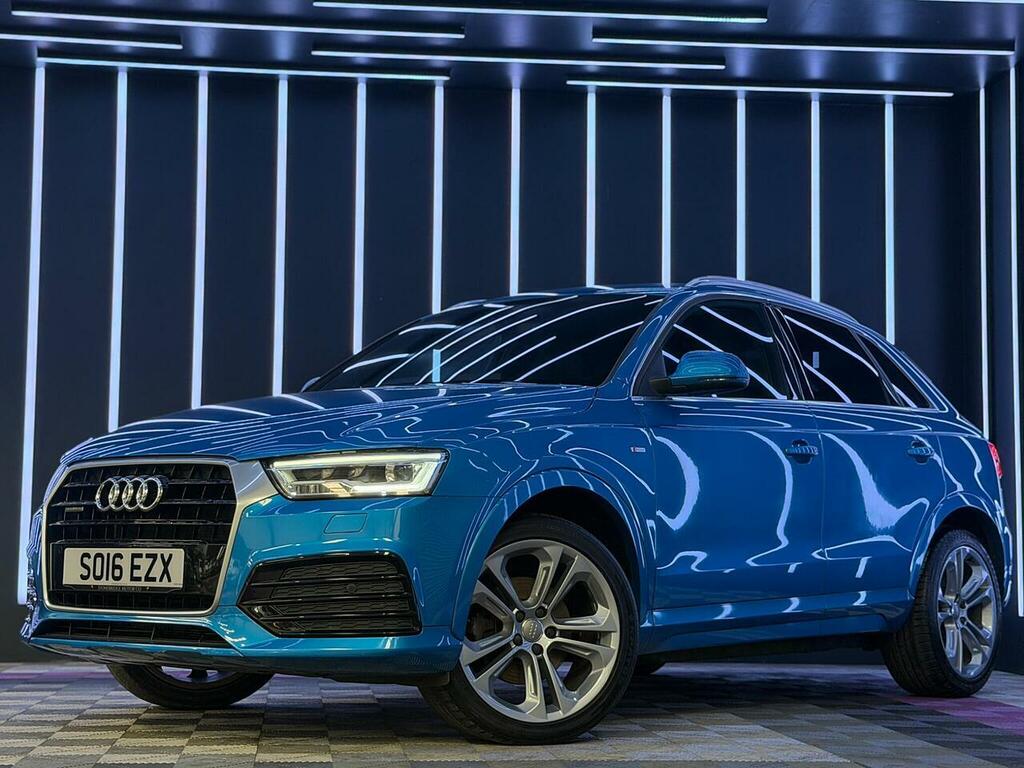 Audi Q3 2.0 Tdi S Line Plus Quattro Euro 6 Ss SO16EZX Blue #3