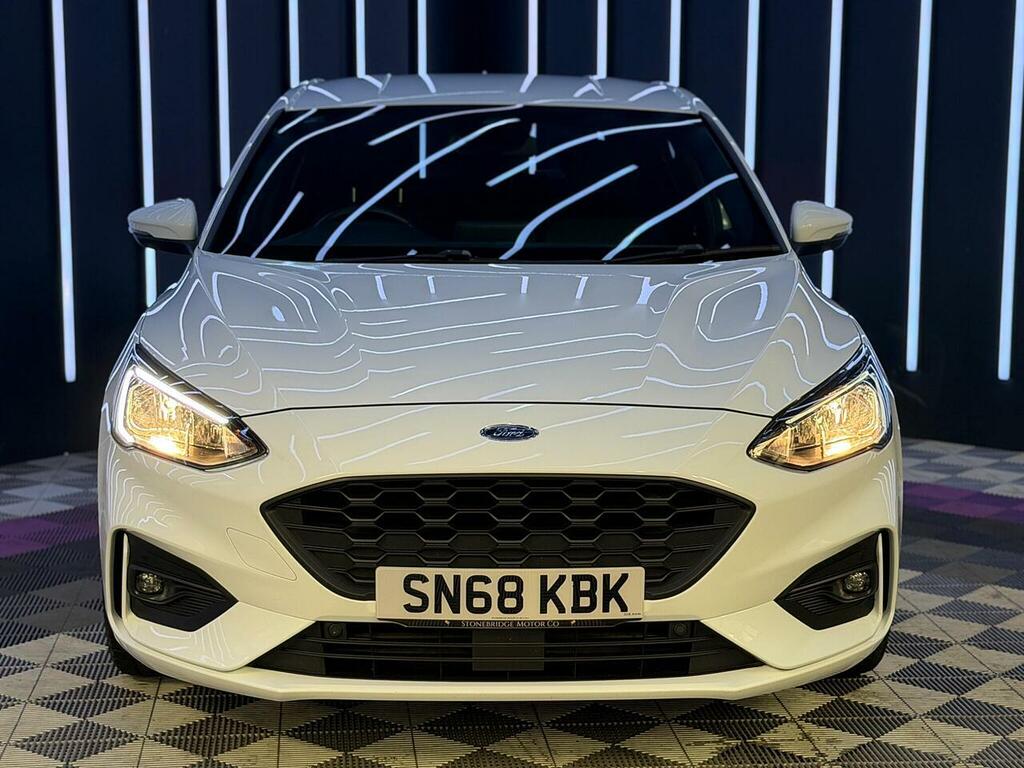 Ford Focus 1.0T Ecoboost St-line X Euro 6 Ss SN68KBK White #6