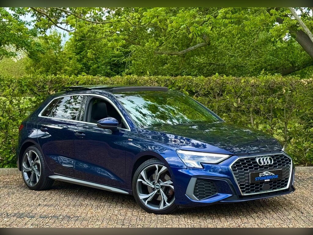 Audi A3 1.5 Tfsi 35 S Line Sportback S Tronic Euro 6 Ss Blue