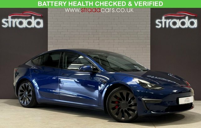 Tesla Model 3 Motor Performance Saloon Blue