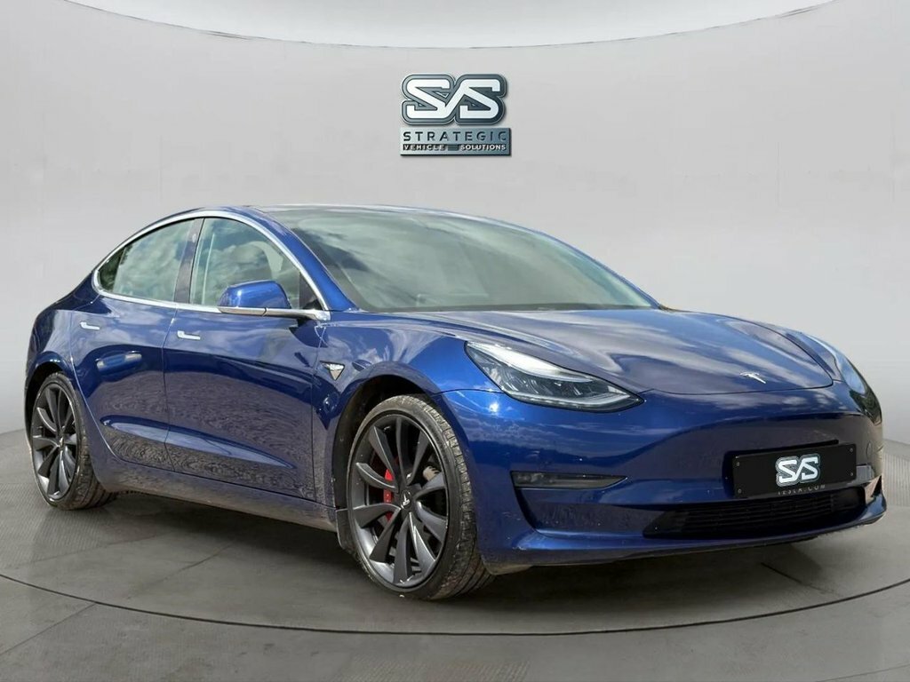 Tesla Model 3 Saloon WU70BYR Blue #2