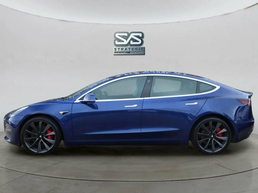 Tesla Model 3 Saloon WU70BYR Blue #3