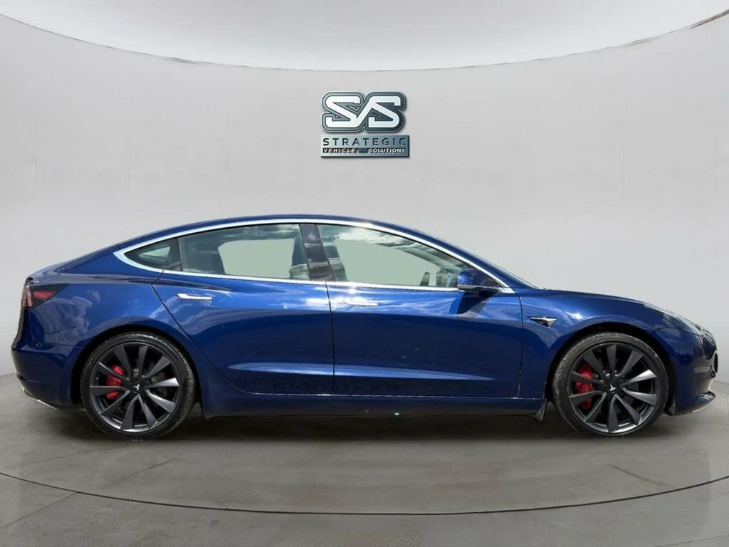 Tesla Model 3 Saloon WU70BYR Blue #3