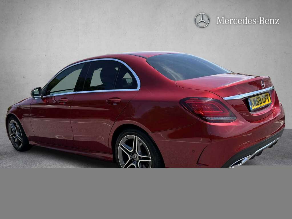 Mercedes-Benz C Class C300d Amg Line Edition Premium 9G-tronic 2019 KW69CPV Red #2