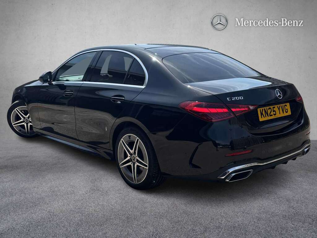 Mercedes-Benz C Class C200 Amg Line 9G-tronic 2025 KN25YVG Black #2