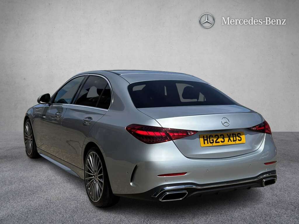 Mercedes-Benz C Class C200 Amg Line Premium 9G-tronic 2023 HG23XDS Silver #2