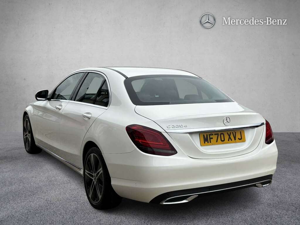 Mercedes-Benz C Class C220d Sport Edition Premium 9G-tronic 2020 White #2