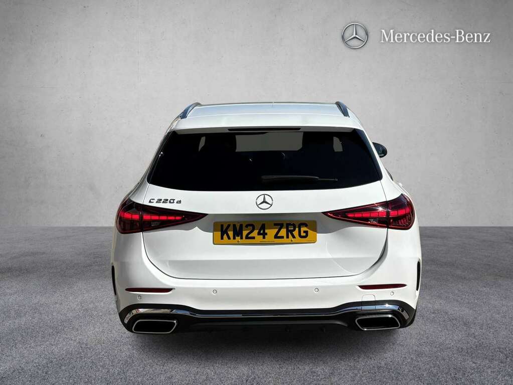 Mercedes-Benz C Class C220d Amg Line 9G-tronic 2024 KM24ZRG White #4