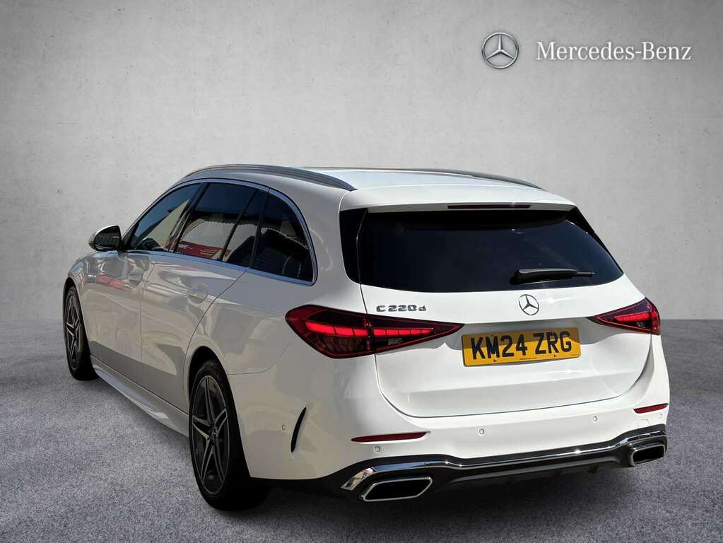 Mercedes-Benz C Class C220d Amg Line 9G-tronic 2024 KM24ZRG White #2