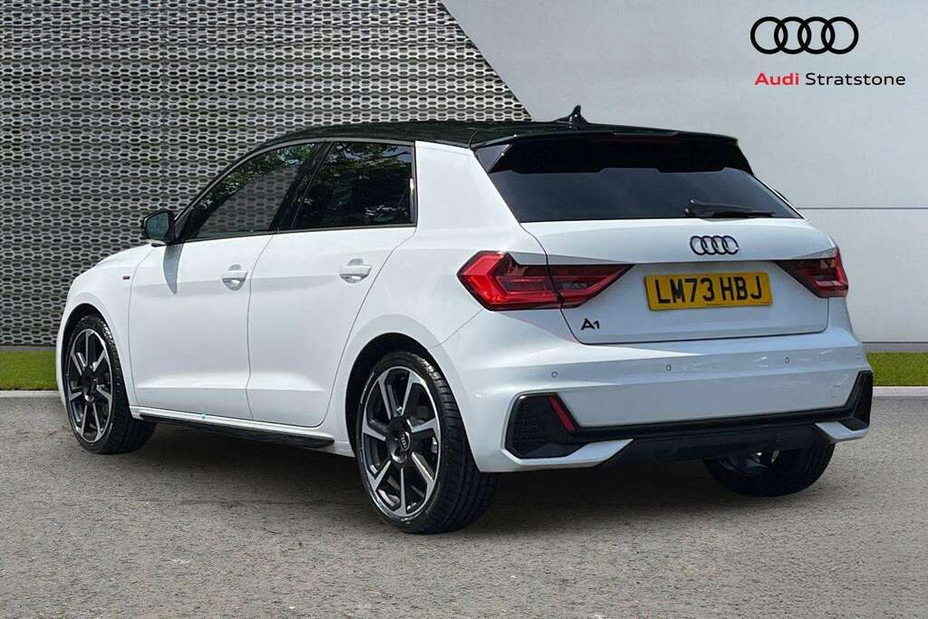 Audi A1 30 Tfsi 110 Black Edition 2023 LM73HBJ White #3