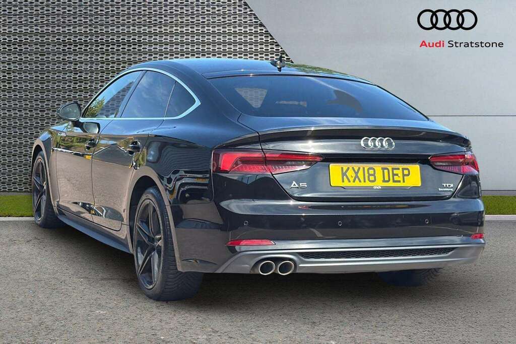 Audi A5 2.0 Tdi Quattro S Line S Tronic 2018 KX18DEP Black #2