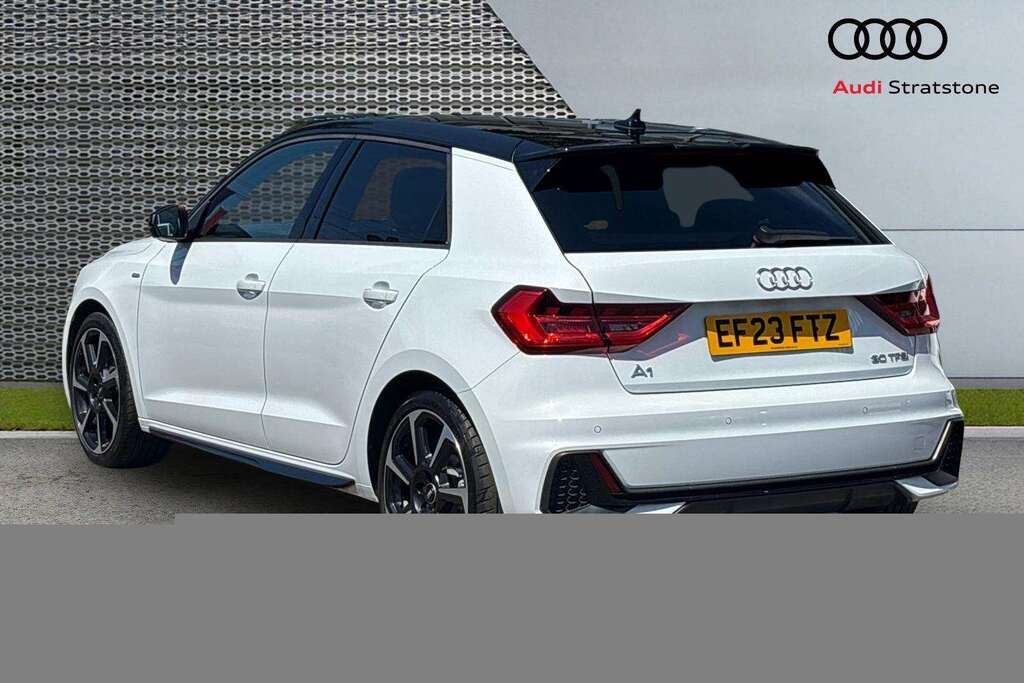 Audi A1 30 Tfsi 110 Black Edition 2023 EF23FTZ White #2