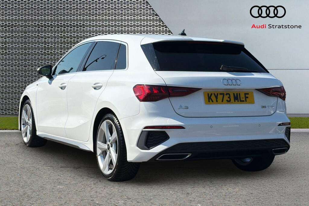 Audi A3 35 Tfsi S Line 2023 KY73MLF White #3
