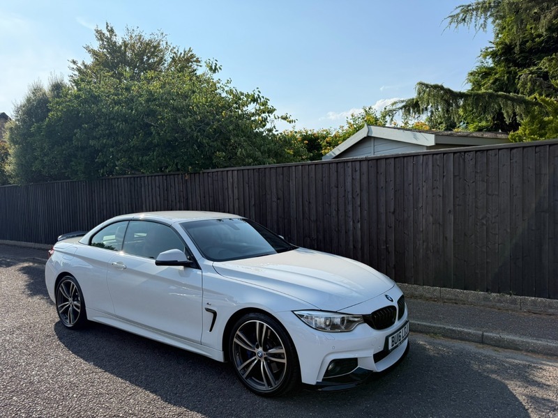BMW 4 Series 420D M Sport White #4