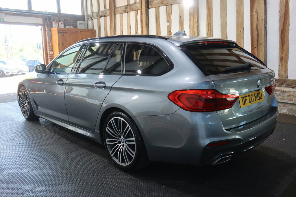 BMW 5 Series 2.0 520D Mht M Sport Touring Euro 6 S S Blue #4