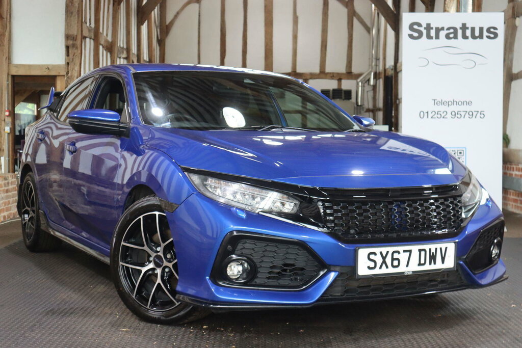 Honda Civic 1.5 Vtec Turbo Sport Euro 6 S S Blue