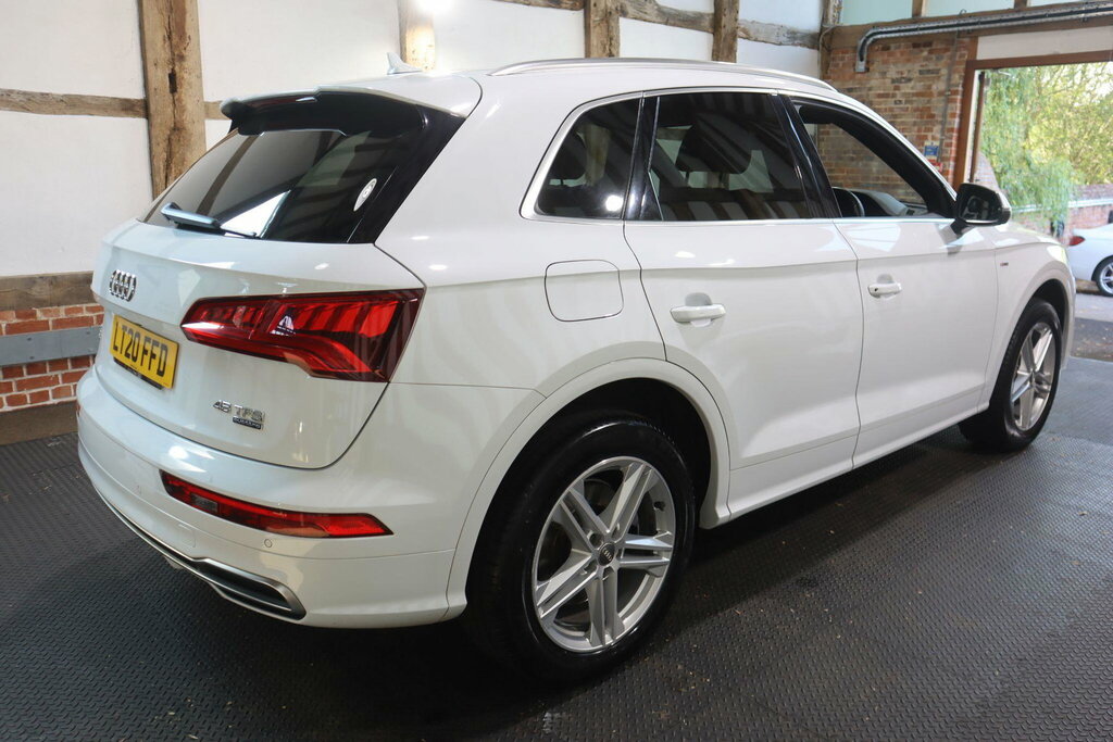 Audi Q5 2.0 Tfsi 45 S Line S Tronic Quattro Euro 6 S S 5 White #6