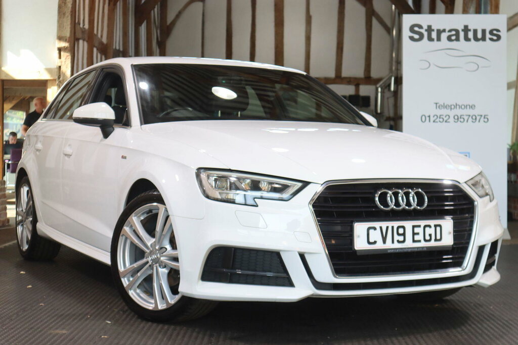 Audi A3 1.0 Tfsi 30 S Line Sportback Euro 6 S S White