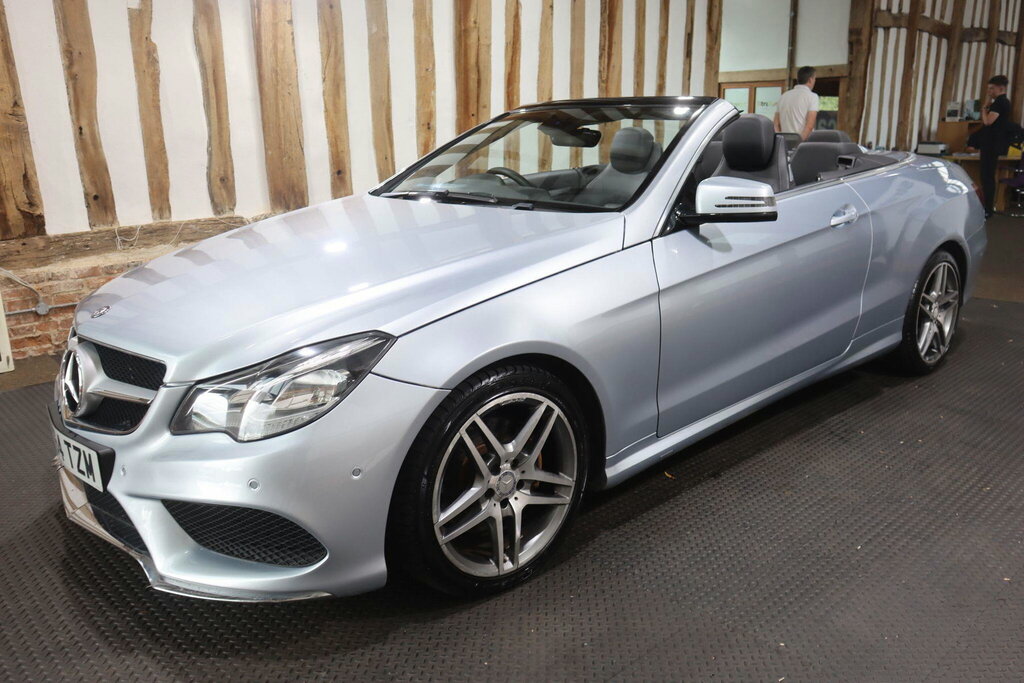 Mercedes-Benz E Class 3.0 E350d V6 Bluetec Amg Line Cabriolet G-tronic Silver #3