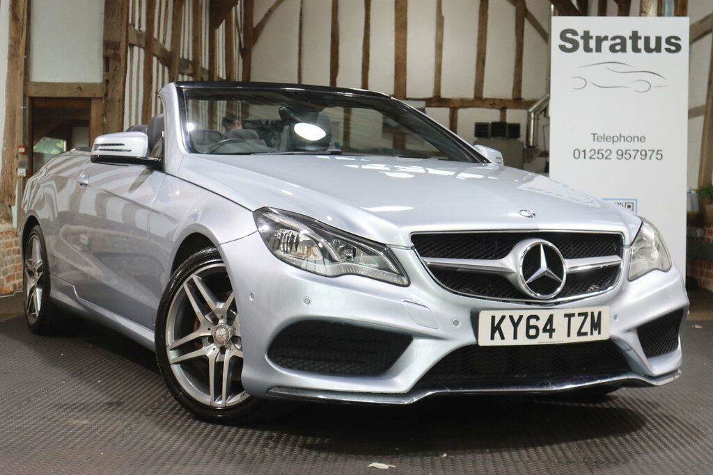 Mercedes-Benz E Class 3.0 E350d V6 Bluetec Amg Line Cabriolet G-tronic Silver