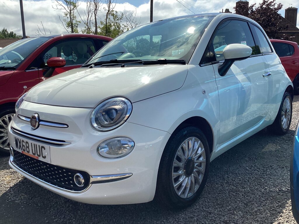 Fiat 500 1.2 Lounge Hatchback Euro 6 Ss White
