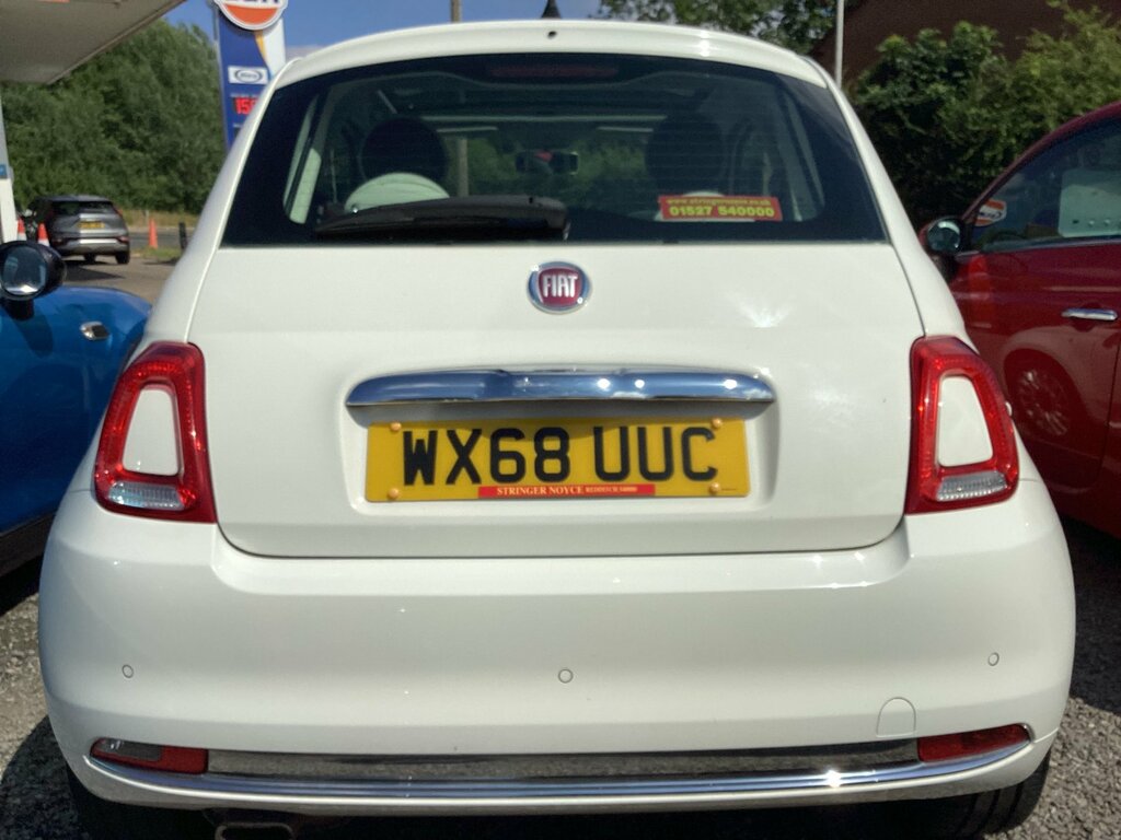Fiat 500 1.2 Lounge Hatchback Euro 6 Ss White #6