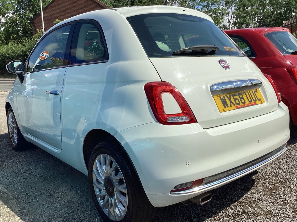 Fiat 500 1.2 Lounge Hatchback Euro 6 Ss White #4