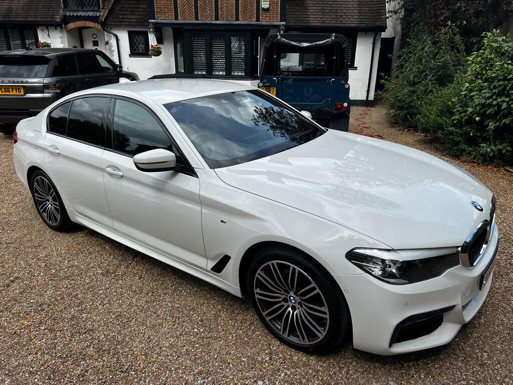 BMW 5 Series 2.0 520D Mht M Sport Euro 6 S S White #4