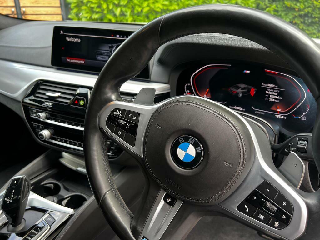 BMW 5 Series 2.0 520D Mht M Sport Euro 6 S S White #6
