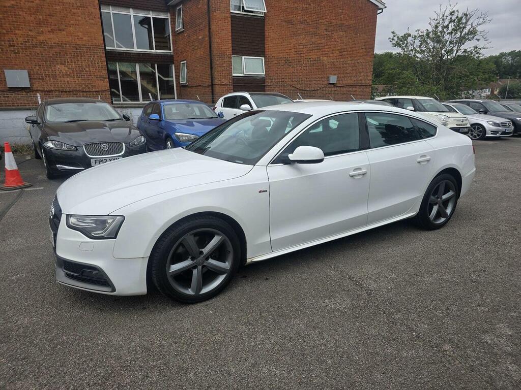 Audi A5 2.0 Tdi S Line Sportback Quattro Euro 5 Ss YG12LSC White #3
