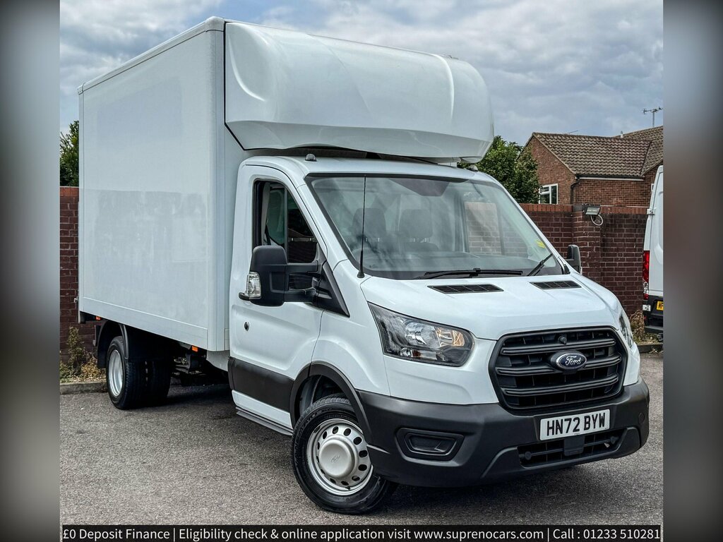 Ford Transit Custom 2.0 350 Ecoblue Leader Luton Rwd White