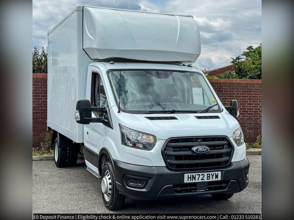 Ford Transit Custom 2.0 350 Ecoblue Leader Luton Rwd White #3