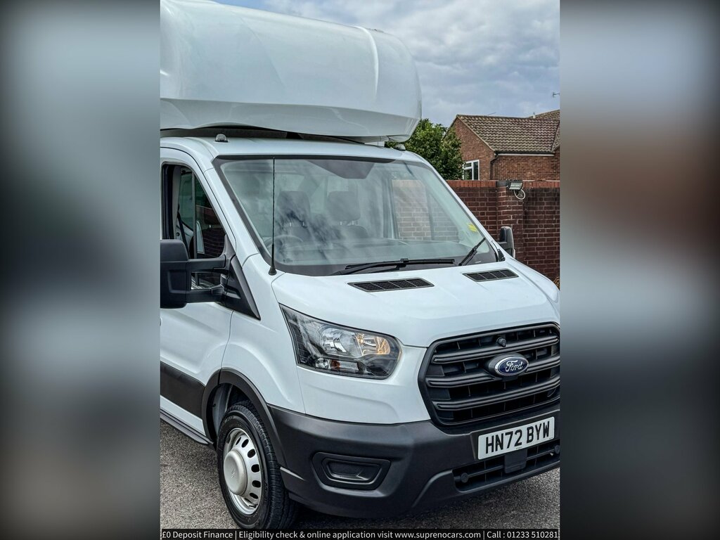 Ford Transit Custom 2.0 350 Ecoblue Leader Luton Rwd White #5