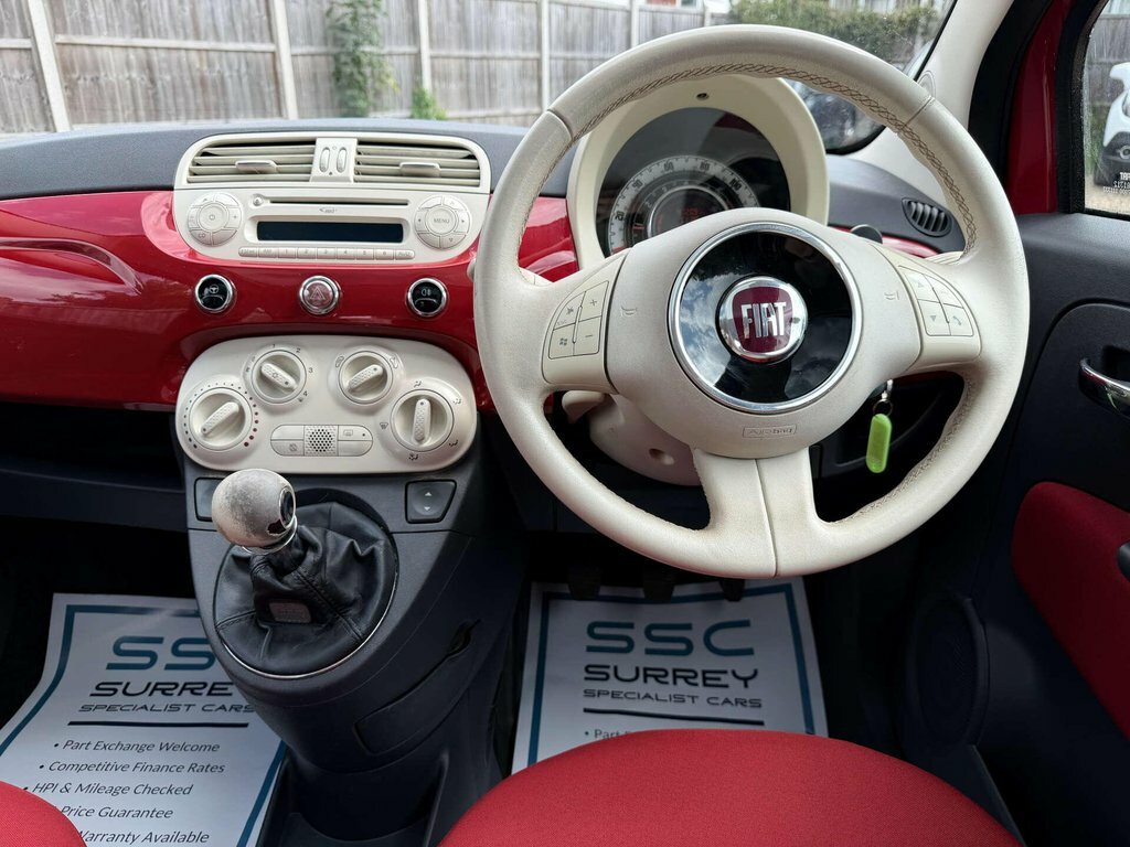 Fiat 500 Hatchback White #7