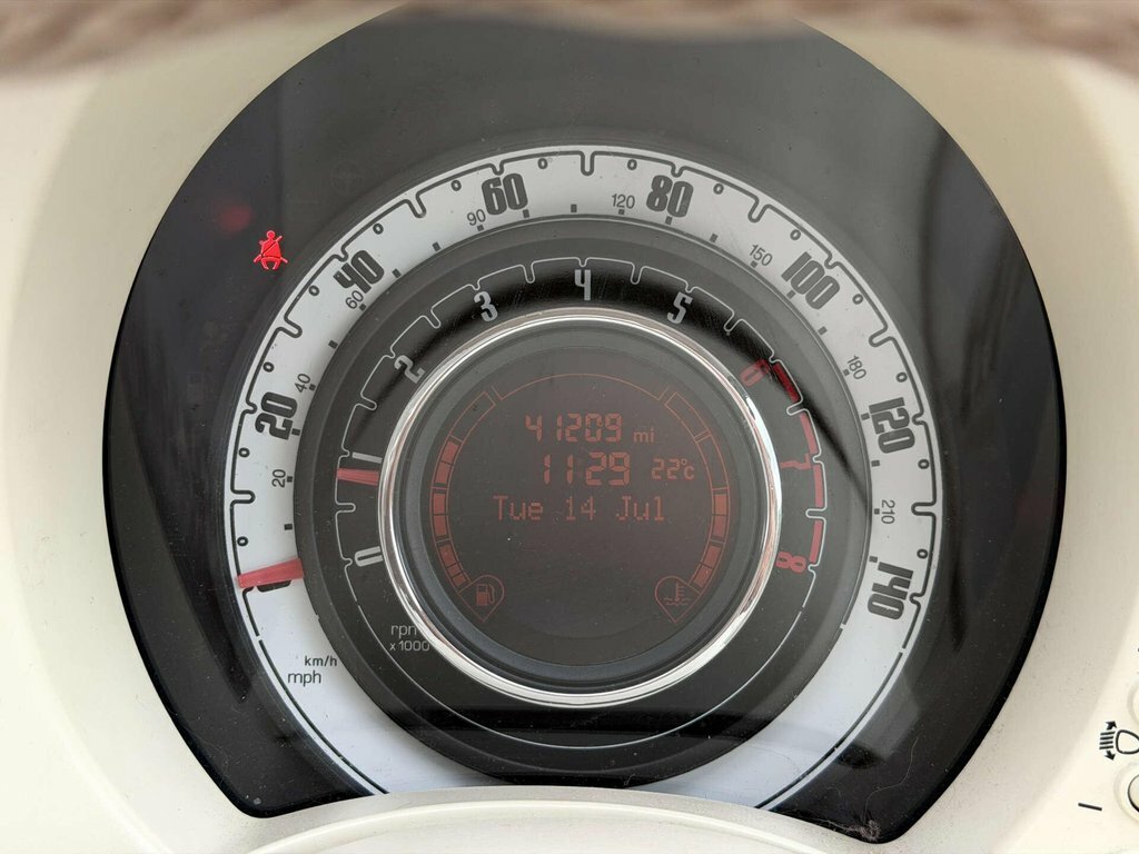 Fiat 500 Hatchback White #8