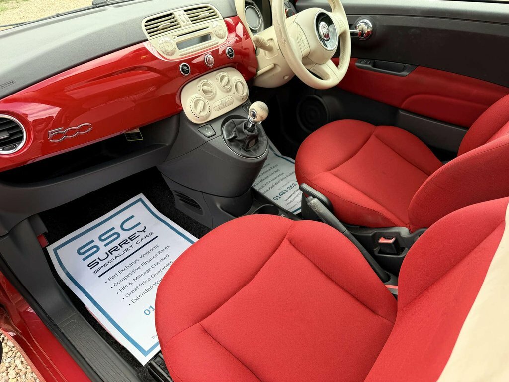 Fiat 500 Hatchback White #6
